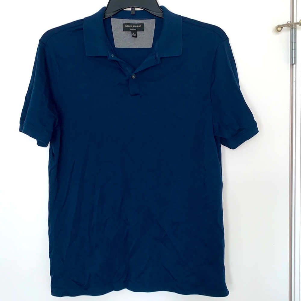 Banana Republic Navy Blue Collared Polo